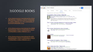 • HTTPS://BOOKS.GOOGLE.COM.PE/BOOKS?ID=C2LVS
3BBHF8C&PG=PA85&DQ=PACO+YUNQUE&
HL=ES&SA=X&REDIR_ESC=Y#V=ONEPAGE&Q=P
ACO%20YUNQUE&F=FALSE
• HTTPS://BOOKS.GOOGLE.COM.PE/BOOKS?ID=HMK8
AAAAYAAJ&Q=PACO+YUNQUE&DQ=PACO
+YUNQUE&HL=ES&SA=X&REDIR_ESC=Y
• HTTPS://BOOKS.GOOGLE.COM.PE/BOOKS?ID=D03T
AAAAMAAJ&Q=PACO+YUNQUE&DQ=PACO
+YUNQUE&HL=ES&SA=X&REDIR_ESC=Y
 