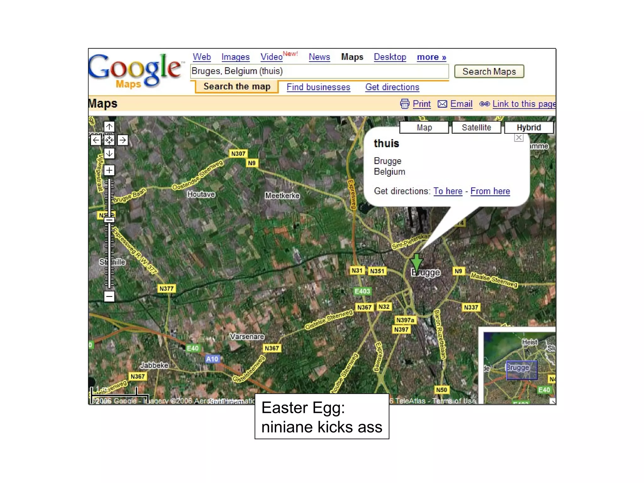 Easter Egg: niniane kicks ass 