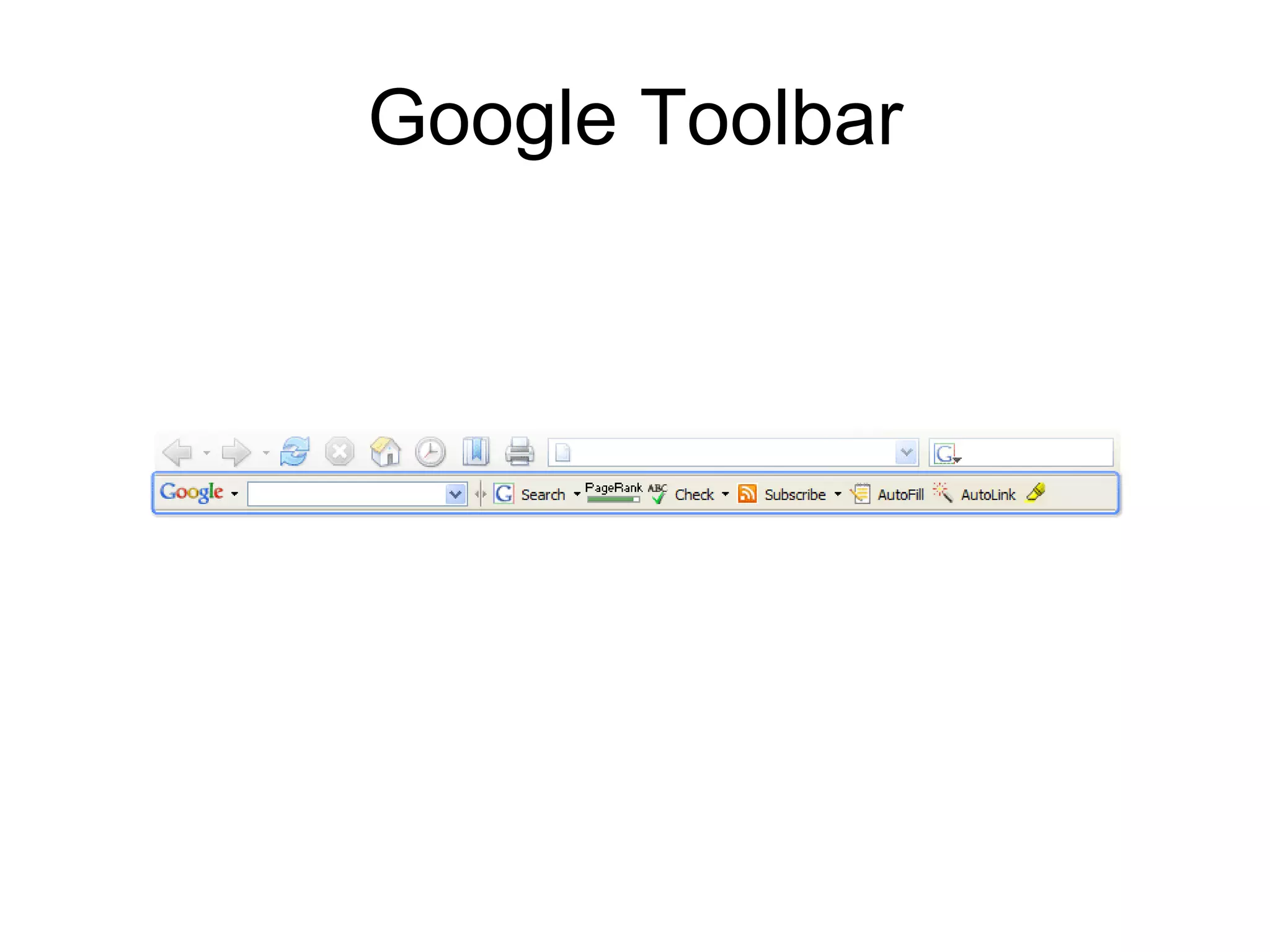 Google Toolbar 