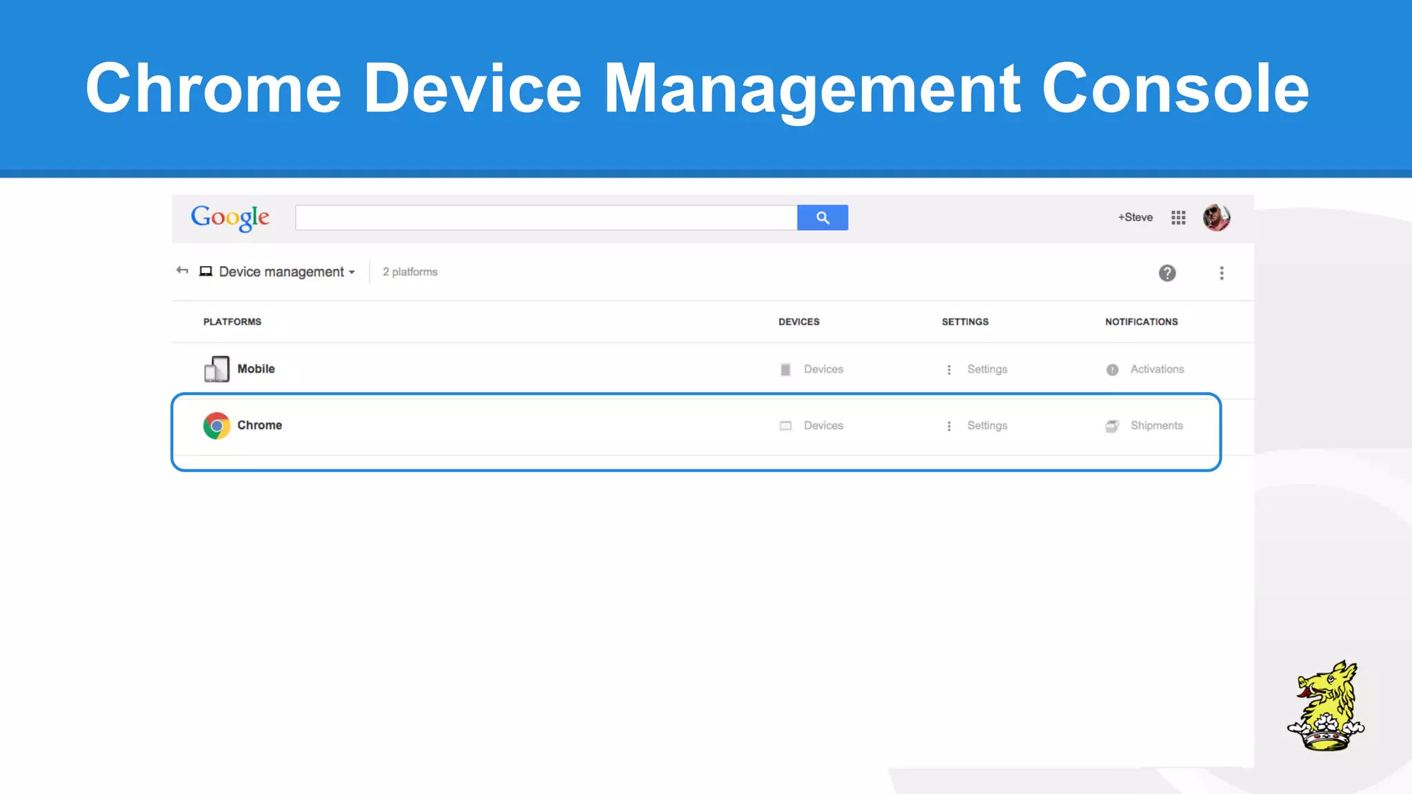 Managing Chrome Devices in Education BETT 2015