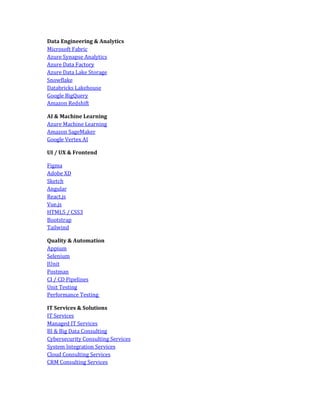 Google BigQuery Consulting & Data Analytics Services | PDF