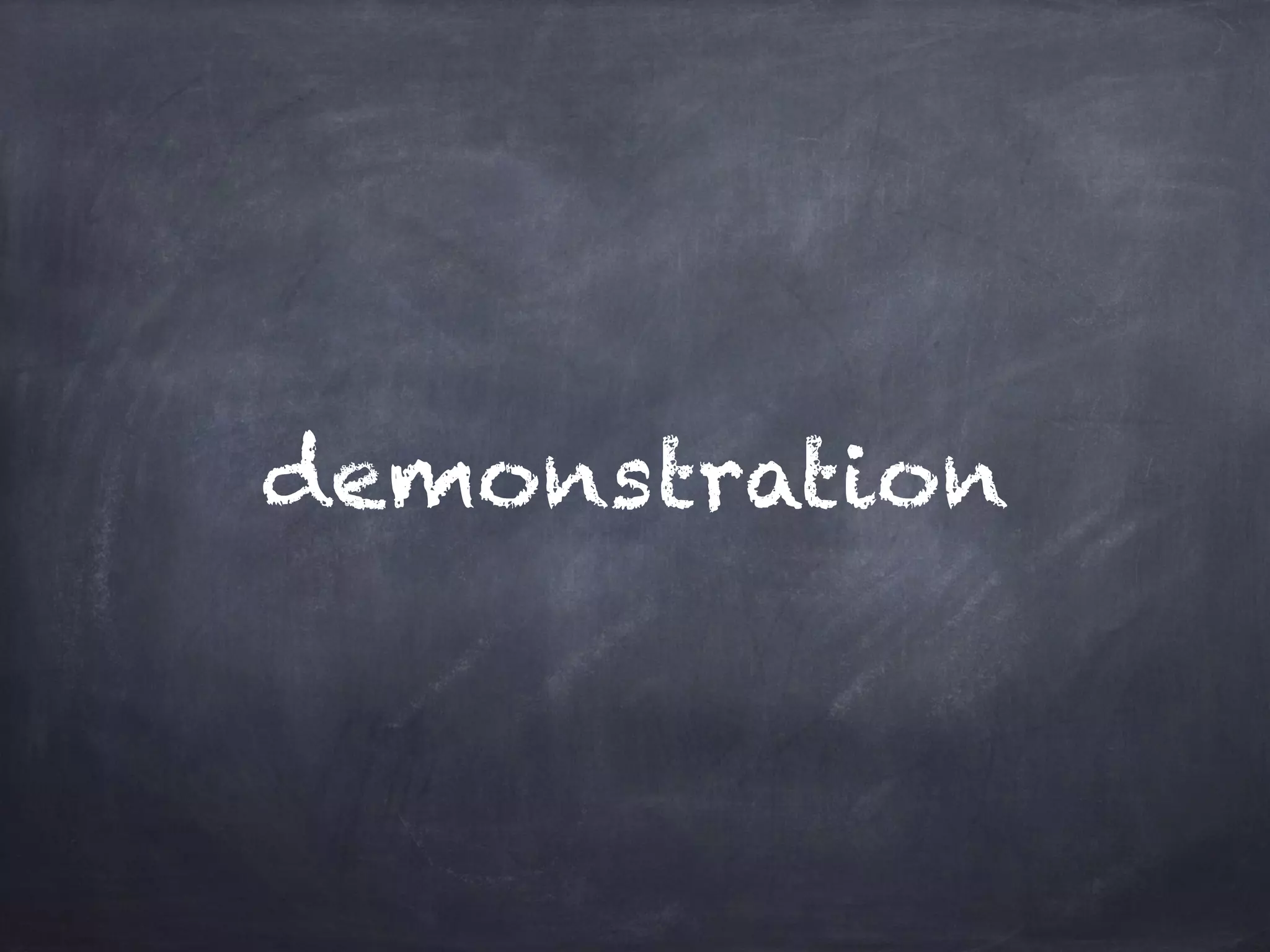 demonstration
 