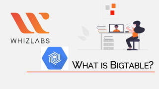 WHAT IS BIGTABLE?
 