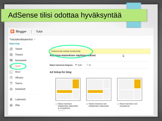 AdSense tilisi odottaa hyväksyntää
 