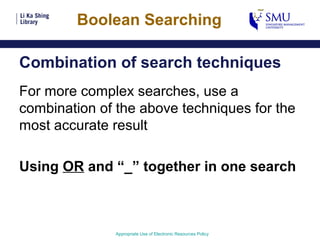 Boolean Searching in Google | PPT