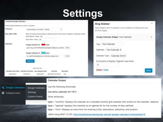 Settings
 