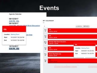 Events
 