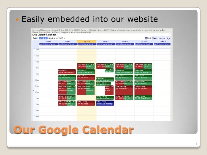 calendar schedule online
