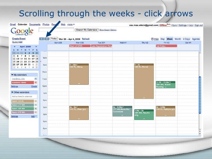 MSE room reservations using Google Calendar
