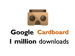 Cardboard
1 million downloads
Google
 