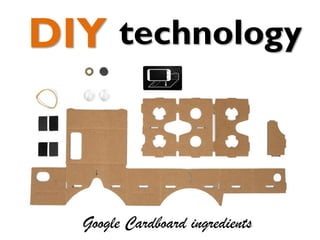 technologyDIY
Google Cardboard ingredients
 