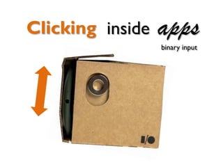Clicking appsinside
binary input
 