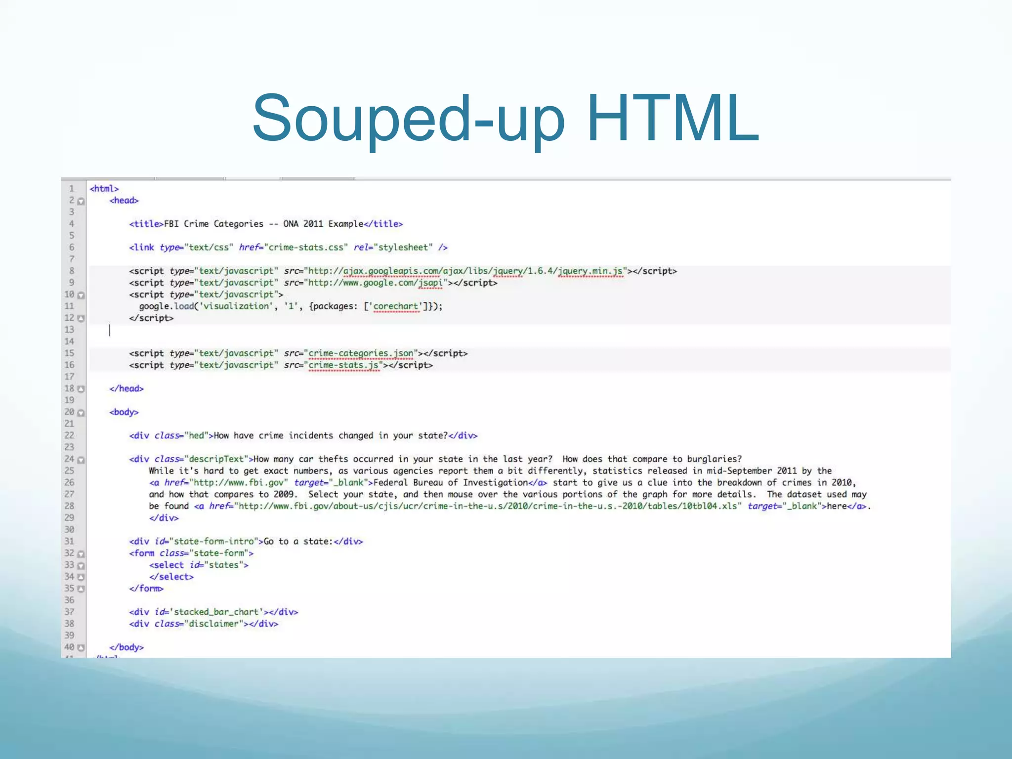 Souped-up HTML