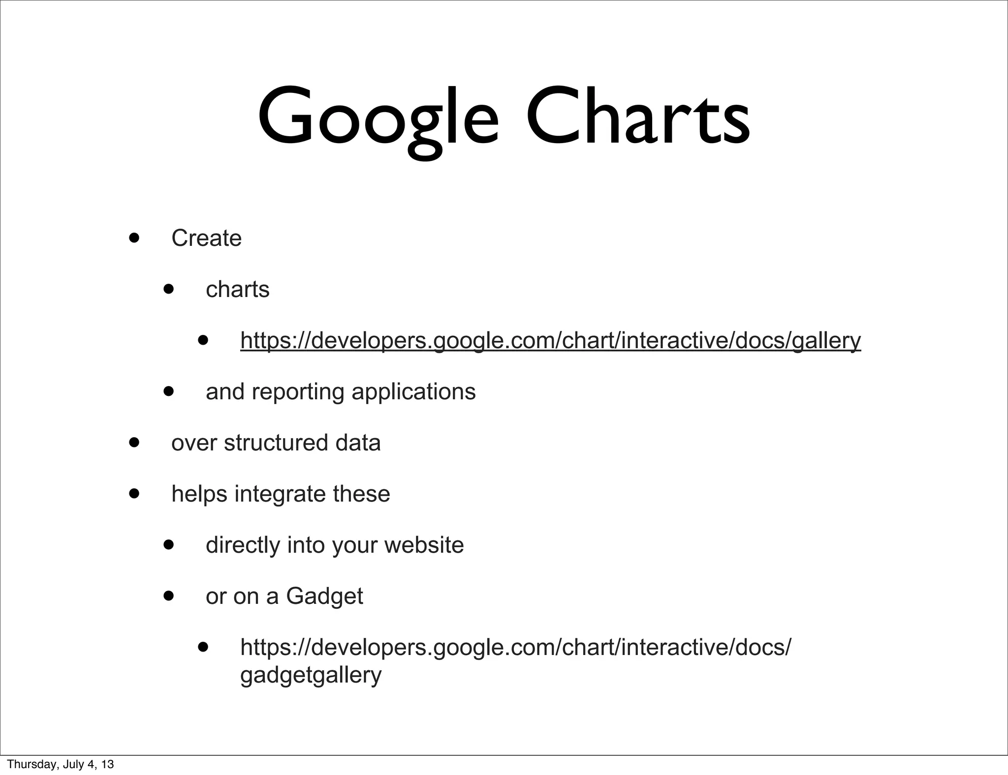 Google charts | PPT