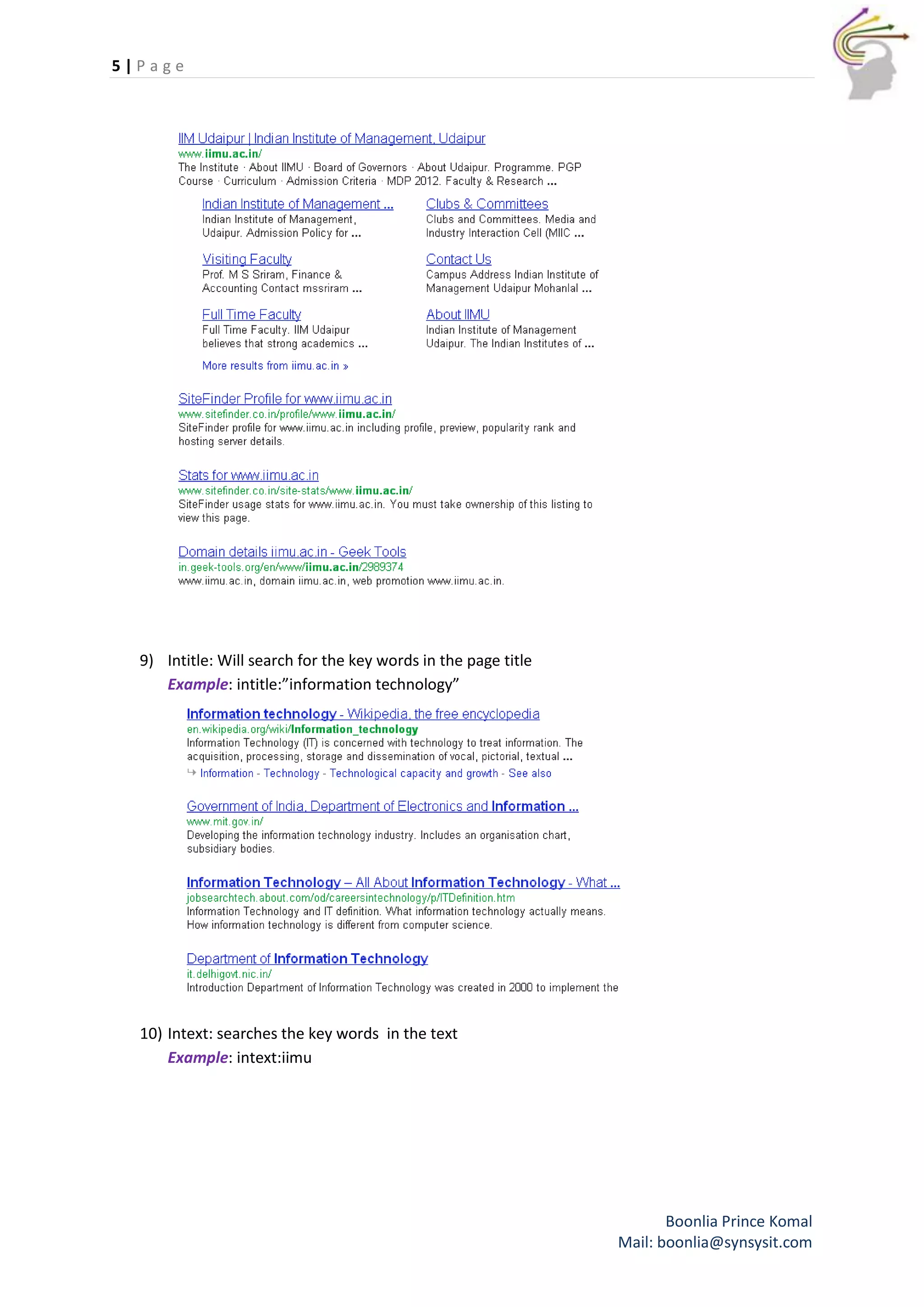 Google cheat sheet | PDF