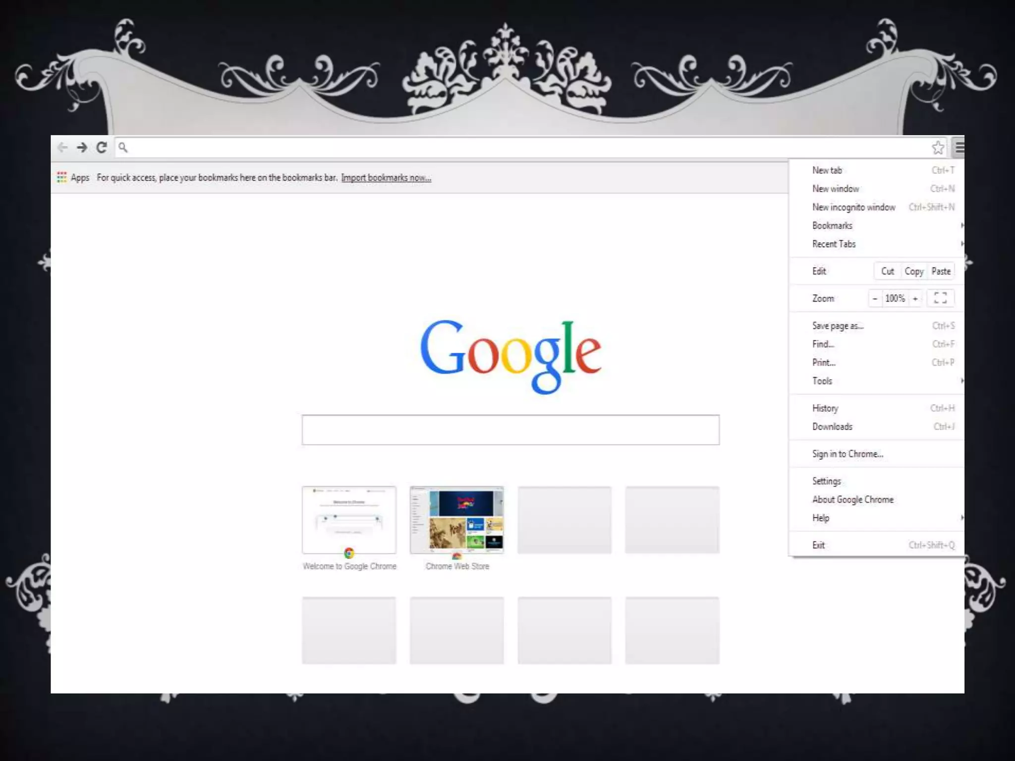 GOOGLE CHROME- 
 