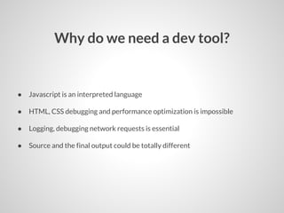 Ustream Techtalks: Google Chrome Developer Tools | PDF