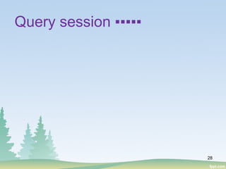 28
Query session ▪▪▪▪▪
 