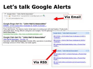 Let’s talk Google Alerts Via Email Via RSS 