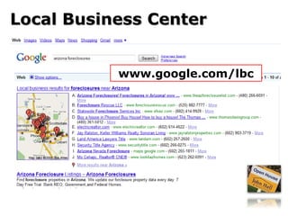 Local Business Center www.google.com/lbc 