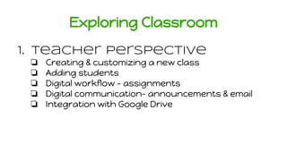 Introduction to Google Classroom | PDF