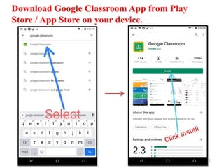 Google classroom - Steps to join | PDF