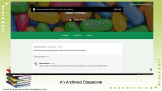 An Archived Classroom
 