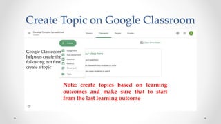 Google Classroom Presentation | PPT