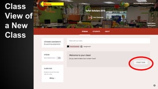 Google Classroom Menu Google Classroom - The Very Basics | PDF