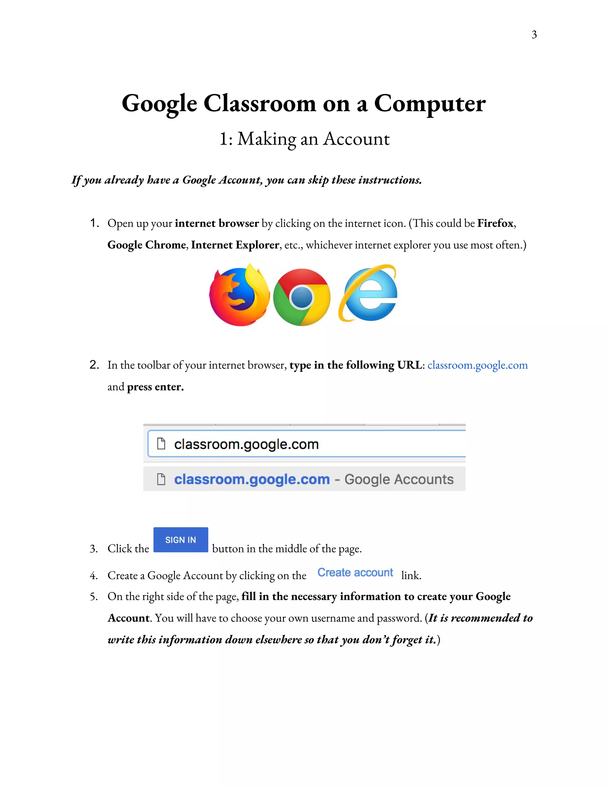 Google classroom user_guide