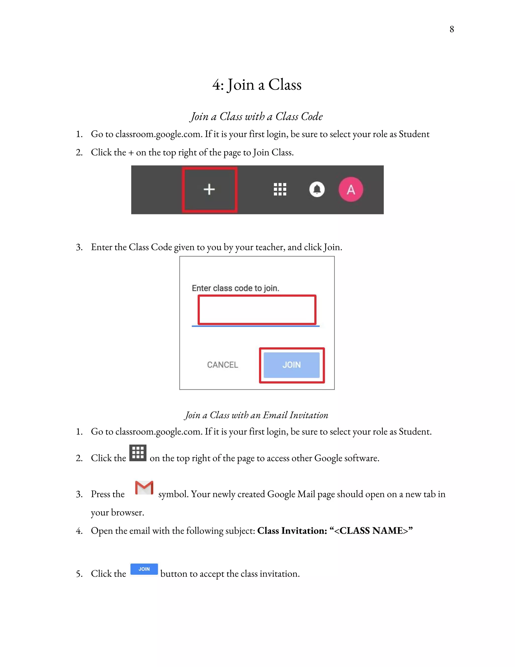 Google classroom user_guide