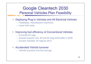 Google Cleantech 2030