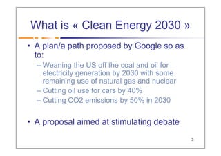 Google Cleantech 2030
