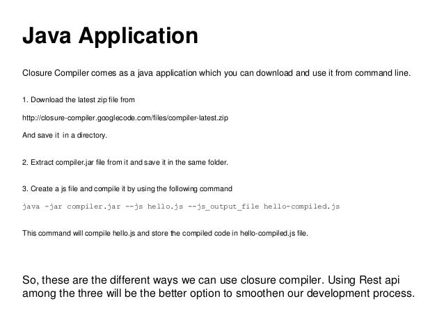 Google closure compiler