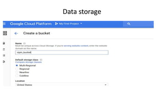 Data storage
 