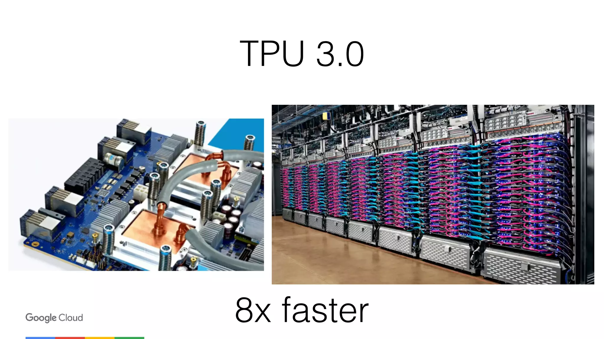 TPU 3.0
8x faster
 