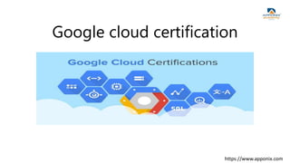 Google cloud certification
https://www.apponix.com
 