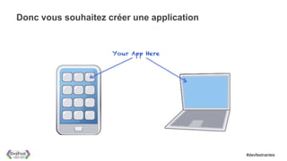 Donc vous souhaitez créer une application




                                            #devfestnantes
 
