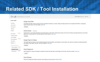 Related SDK / Tool Installation

 