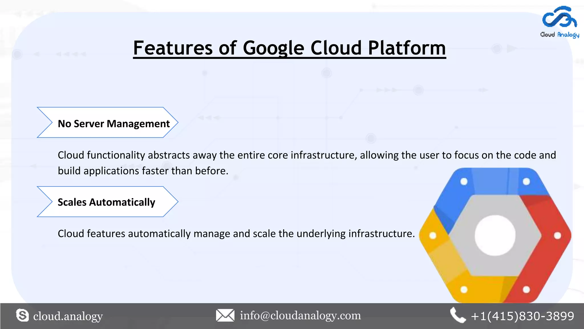 Google Cloud Platform (GCP) At a Glance | PPTX