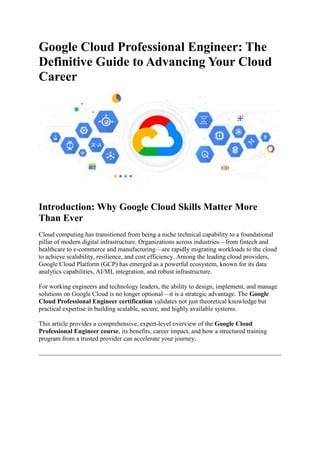 Comprehensive Guide to Google Cloud Professional Engineer Certification ...