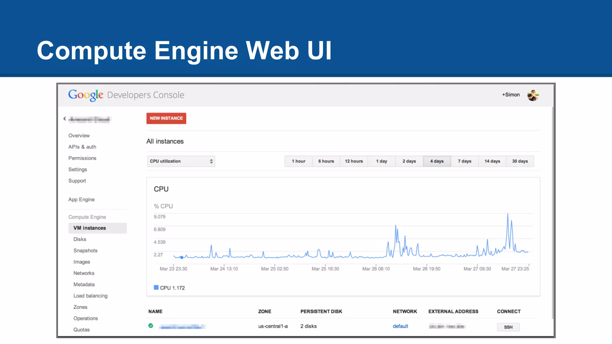 Compute Engine Web UI
 