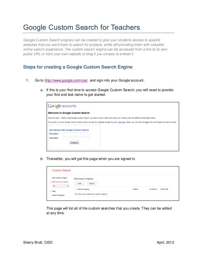 Google custom search for thesis