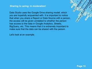 Google Data Studio 360 Tutorial | PPT