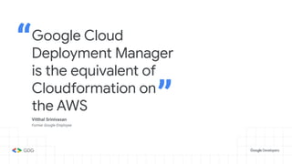 Google deployment manager | PDF