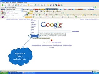Ingresas a más y todavía más