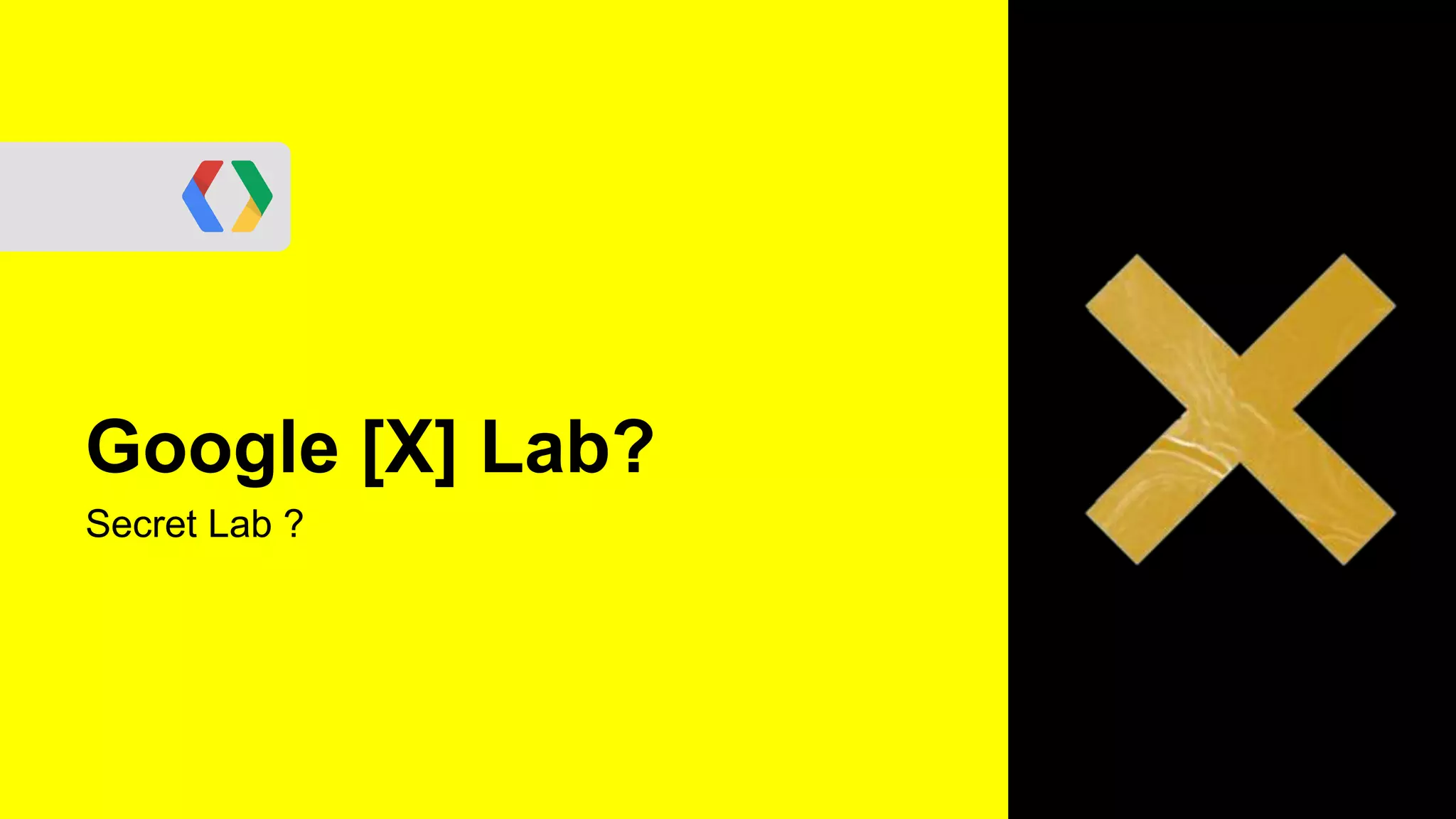 Google [X] Lab?
Secret Lab ?
 
