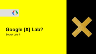 Google [X] Lab?
Secret Lab ?
 