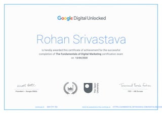 Rohan Srivastava
13/04/2020
HTTPS://LEARNDIGITAL.WITHGOOGLE.COM/DIGITALUNLOCKEXWV YFY TEE
 