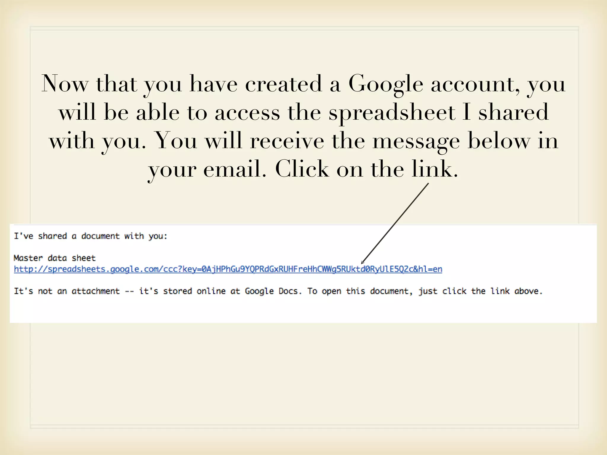 Google docs spreadsheet ppt